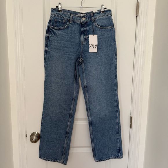 ZARA HIGH RISE Z1975 SLIM FIT JEANS - Picture 3 of 9